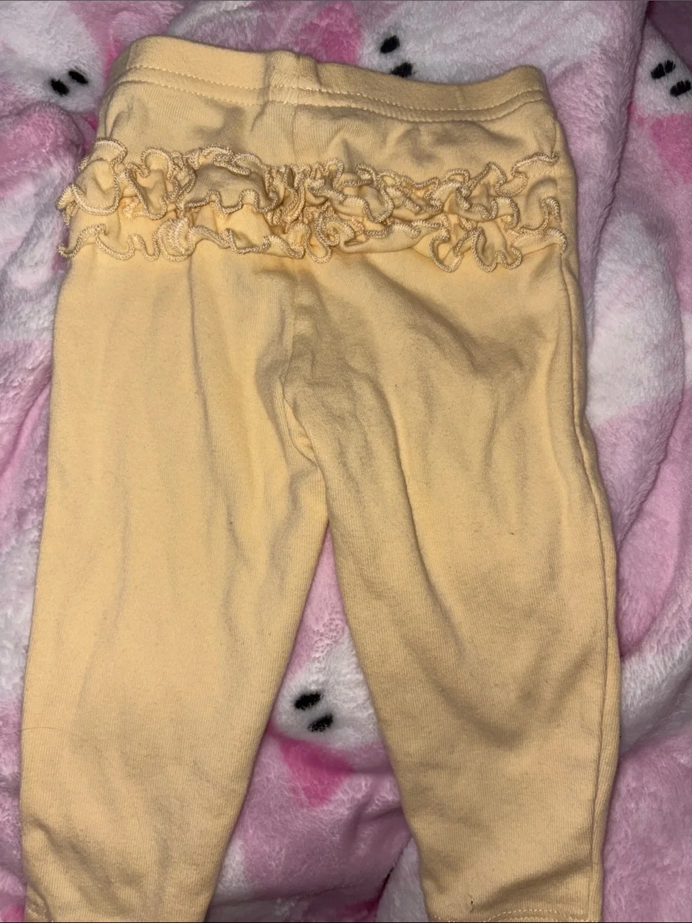 Baby Girls Lemon-Print and Yellow Ruffle Leggings - 2-Pack